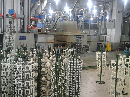 塑胶电镀生产车间