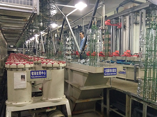 塑胶电镀生产车间